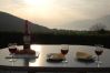 Uitzicht in de late avond